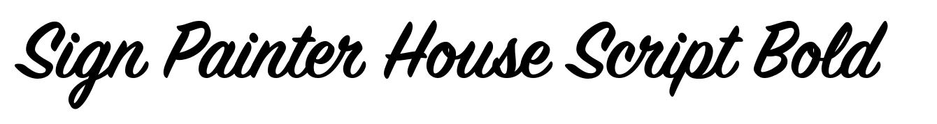 Sign Painter House Script Bold